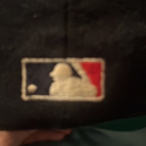 Vintage 1990's New Era MLB St. Louis Cardinals Fitted Hat blue road size 7 1/8. - Picture 7 of 10